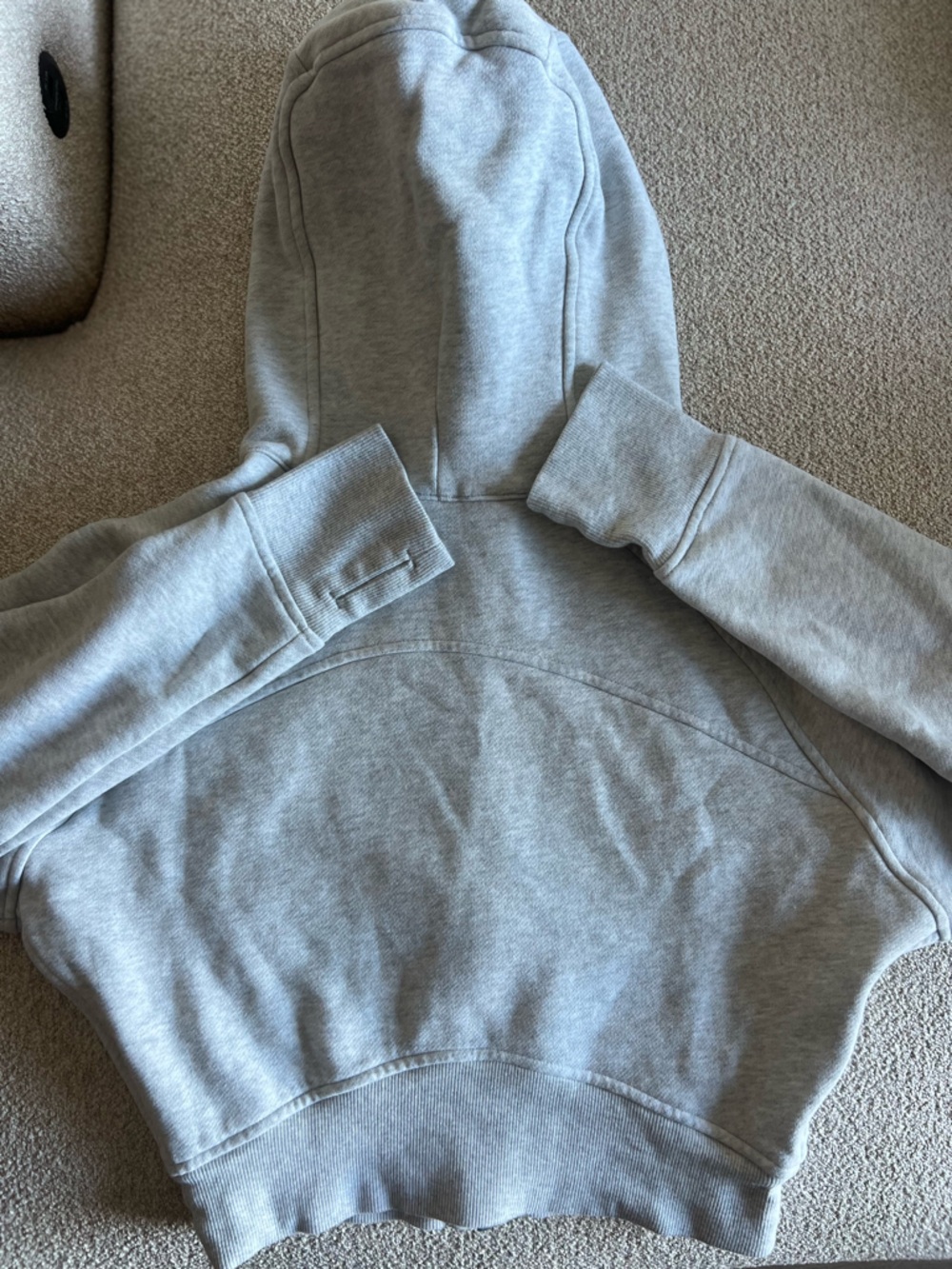 Lululemon Gray Scuba Cropped Zip Up - Picture 3 of 3